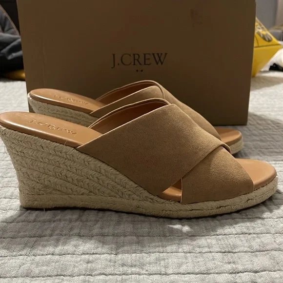 J Crew Peep Toe Espadrilles - Picture 3 of 7